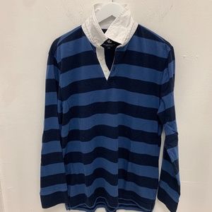 Bass Blue/Navy Rugby Long Sleeve Size Large